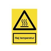 Advarselsskilt A4 Høj temperatur reflekterende aluminium
